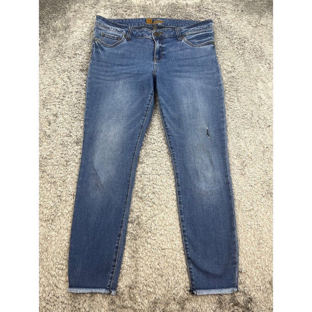 Kut From The Kloth Jeans Womens 14 Plus Mid Rise Slim Fit Stretch Y2K Mom Denim
